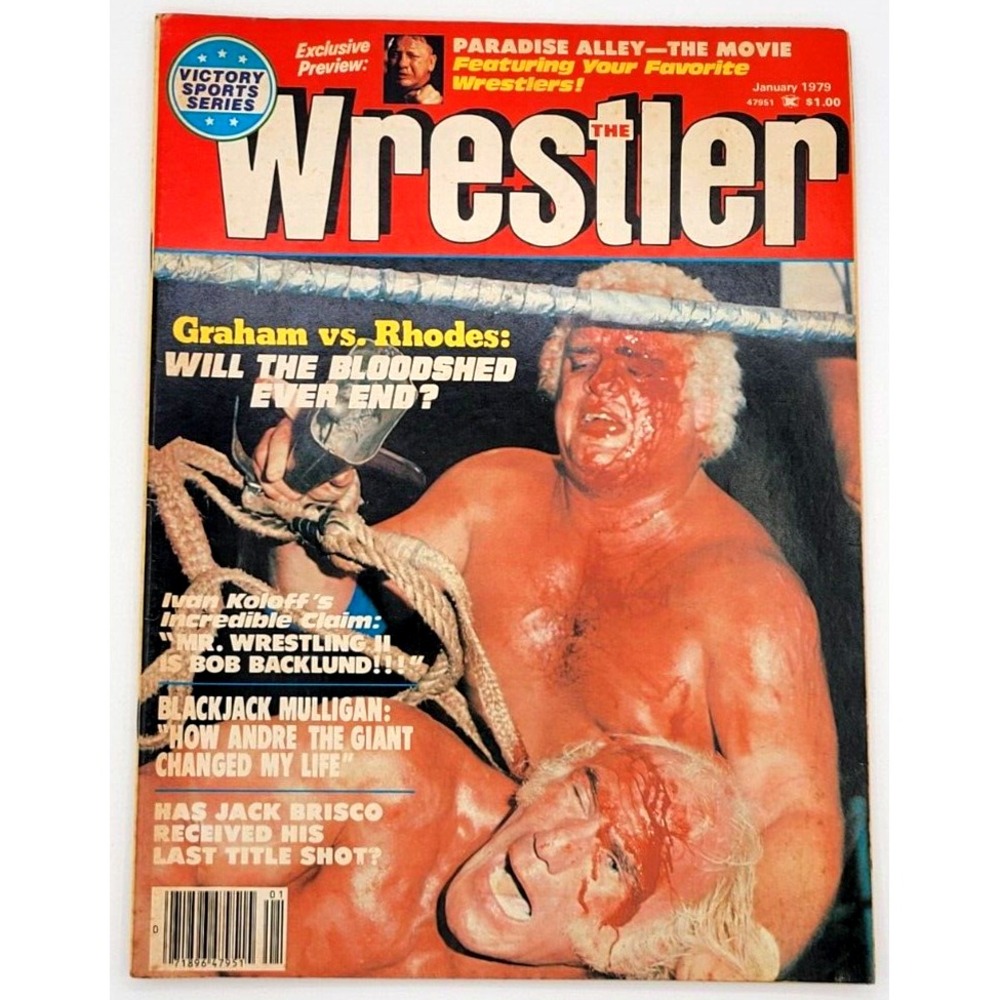 THE WRESTLER JAN 1979 TERRY FUNK‎ BILLY GRAHAM DUSTY RHODES MR WRESTLING BRISCO